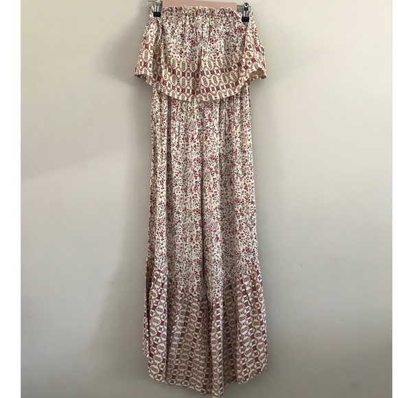 Japna | Floral Strapless Crop Jumpsuit | XS - Picture 6 of 13